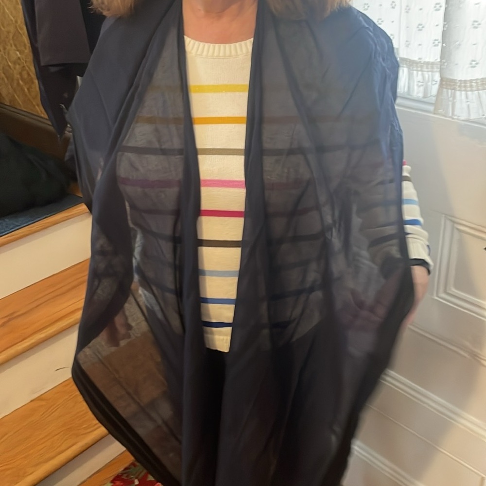 Eileen Fisher Blue shawl